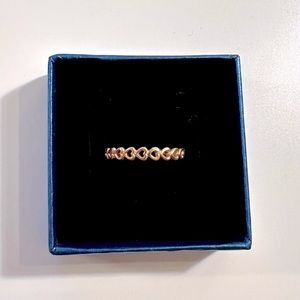 PANDORA Band of Hearts Ring Rose Gold - Size 9